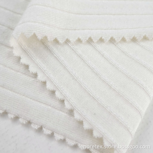 Rayon Stretch ECO Friendly Knit Recycled Ribbed Fabric